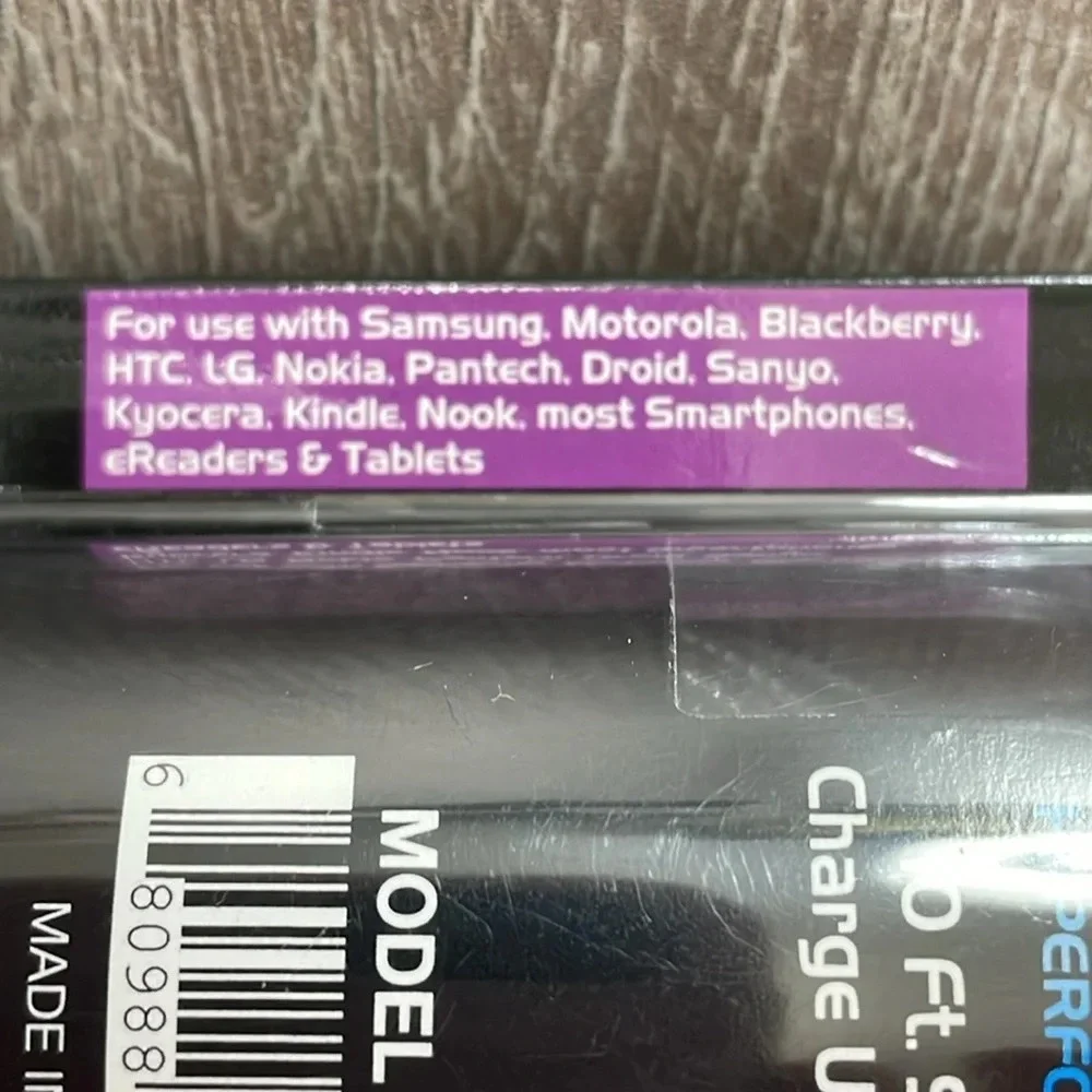 Duracell Rechargeable Hi Performance Fast Charging Sync & Charge USB Cable